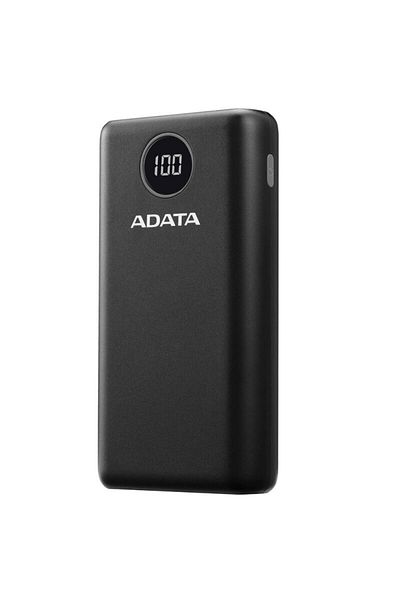 Adata Power Bank Type-C, USB, 20000 mAh Adata, AP 20000 QCD-DGT-CBK, negru