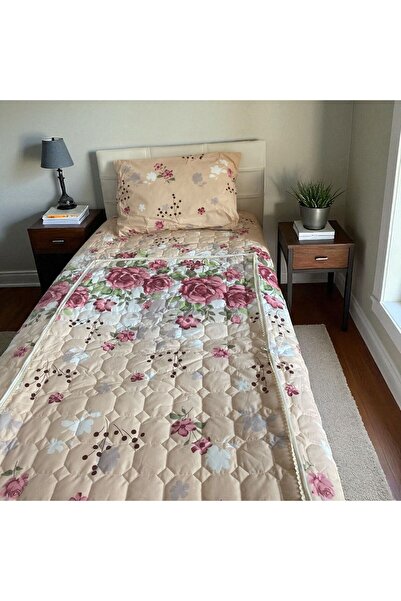 AYDA STORE ÇİÇEK DETAYLI TEK KİŞİLİK SÜPRİZ YASTIK SETİ