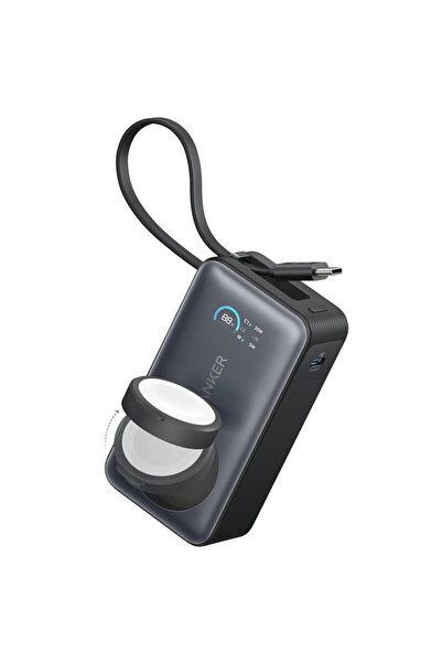 Anker Baterie externă Apple MagSafe, 10000mAh MagGo, Neagră