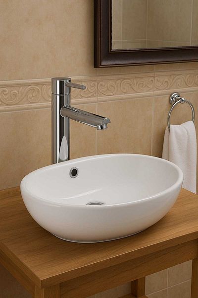 RUDİS Hiltton Bowl Sink Faucet- Modern Design, Brass