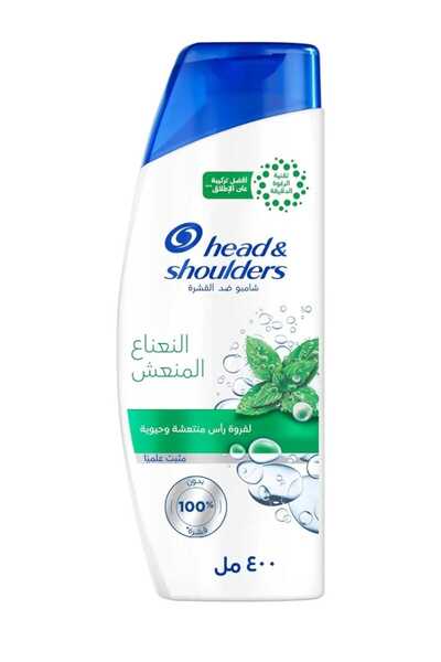 HEADGUARD هيد اند شولدرز شامبو شعر النعناع المنعش مضاد للقشرة - 400 مل