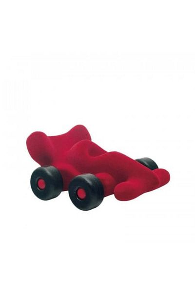 Rubbabu Rubber Toy Racing Car Modena, 14 cm, Red,