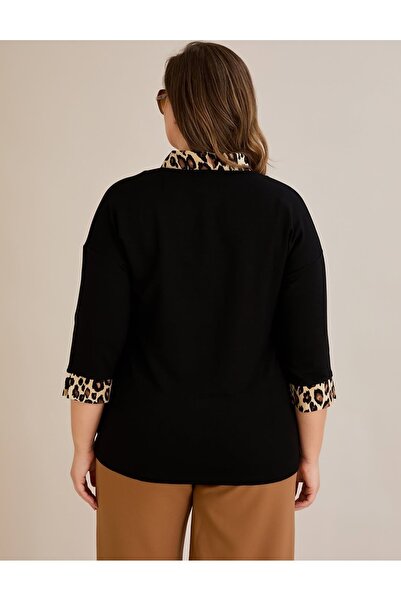 Te&Te Women's leopard print shirt blouse