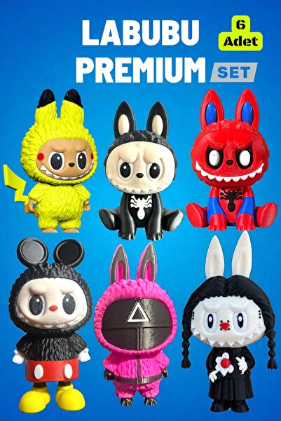GiginGo Labubu Premium Set - 6 Adet Efsane Paket Labubu
