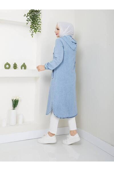 MissPul Găleată de blugi subțiri cu nasturi pentru femei Ferace