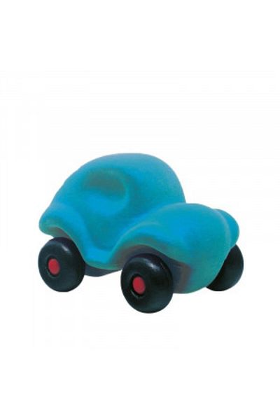 Rubbabu Rubber Toy Car, 12 cm, Turquoise,