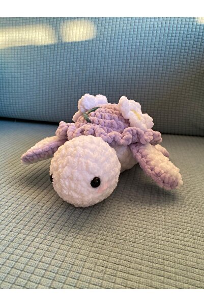 Blue Home Lıght Amigurumi Organik Oyuncak Kaplumbağa Yumuşak Yapıda Bebekler ...