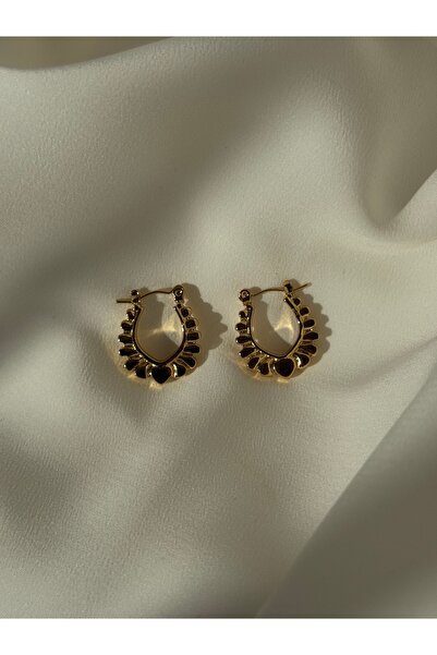 Home Steel Gold Vintage Bronte Earrings