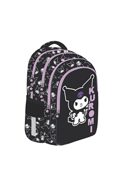 St.Majewski Rucsac Kuromi, 40 cm, 3 compartimente, negru