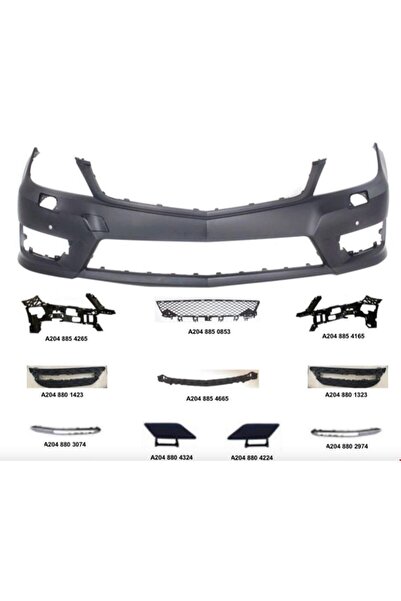 PARCAWORLD MERCEDES W204 2011- ÖN TAMPON AMG SET (PANJUR VE LED HARİÇ) UYUMLU...