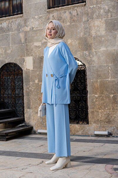 Hazamoda Costum Lyon Mercerized Baby Blue