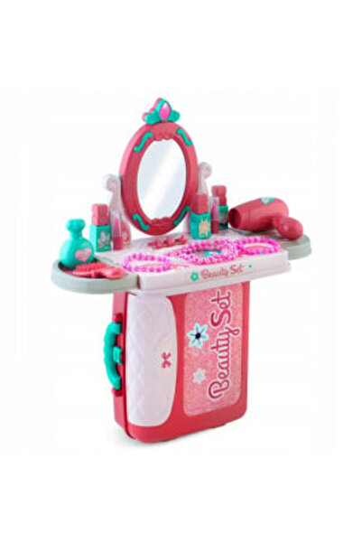 Ricokids Plastic dressing table for children, 2 in 1, suitcase type, with makeup accessories, drawer, mirror