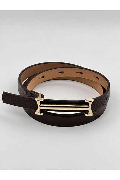 MODAM HİFA Gold Buckle Women's Belt Dress Belt Shirt Belt Waist Belt Body Belt