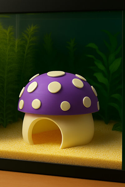 Akvaryum Balık Yavrulugu ⋆ Testi ⋆ Balık Yuvası ⋆ Mor Mantar Ev ⋆ Küçük ve Bü...