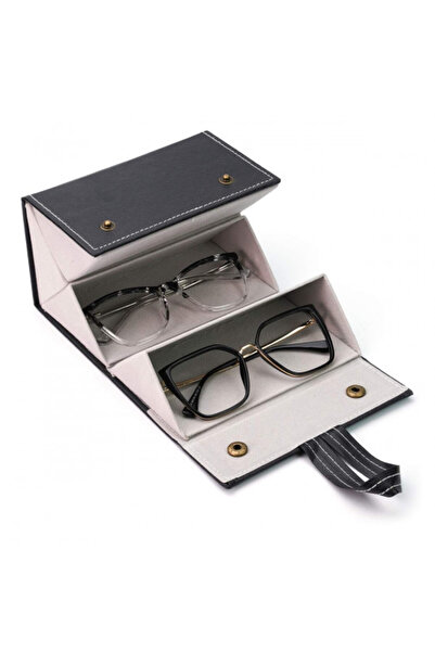 EXCLUSIVE STYLE Protective Case for 4 Pairs of Glasses