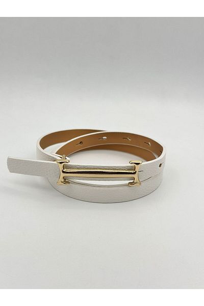 MODAM HİFA Gold Buckle Women's Belt Dress Belt Shirt Belt Waist Belt Body Belt