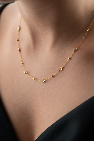 Silvano Jewelry 925 Ayar Gümüş Taşlı Model Kolye