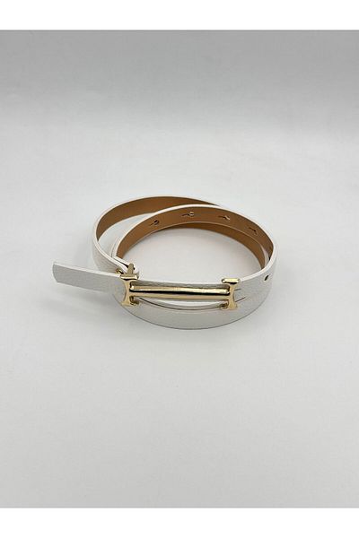 MODAM HİFA Gold Buckle Women's Belt Dress Belt Shirt Belt Waist Belt Body Belt