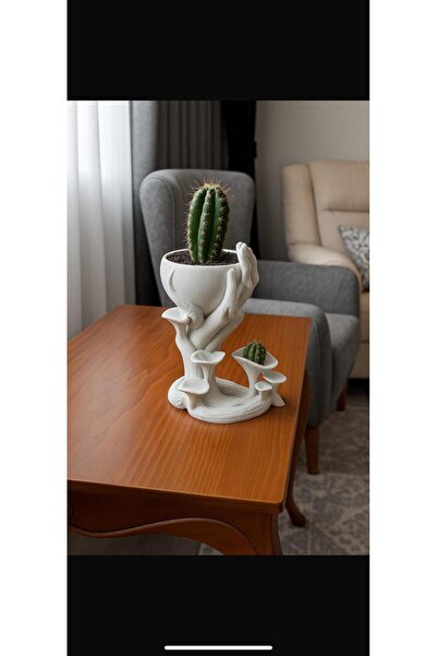 TIGEA Accessories Vază cu model de marmură în formă de ciupercă