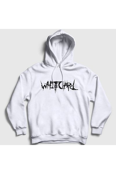 Presmono Unisex White Logo Music Whitechapel Hooded Sweatshirt 572990Tt