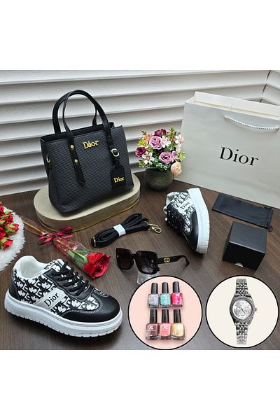 chch Shoes, bag, glasses, watch, rose, accessories