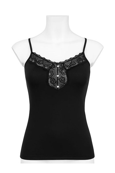 KOTA İÇ GİYİM Women's Thin Strap Lace Cotton Tank Top/Body (1 Piece)
