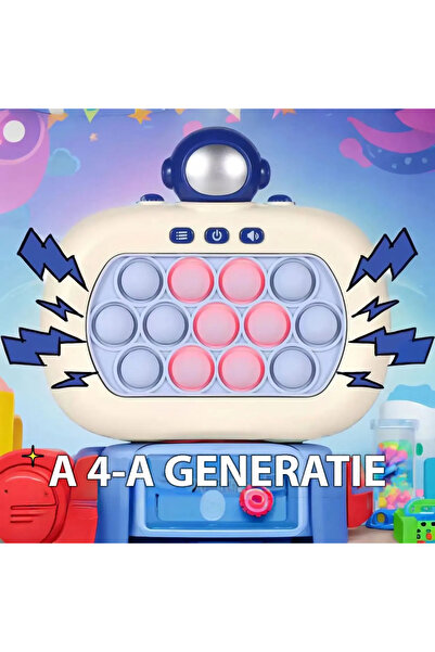 miraza Jucărie Electronică Pop-It,Versiune Nouă cu 13 Butoane, Peste 999 Niveluri, Astronaut