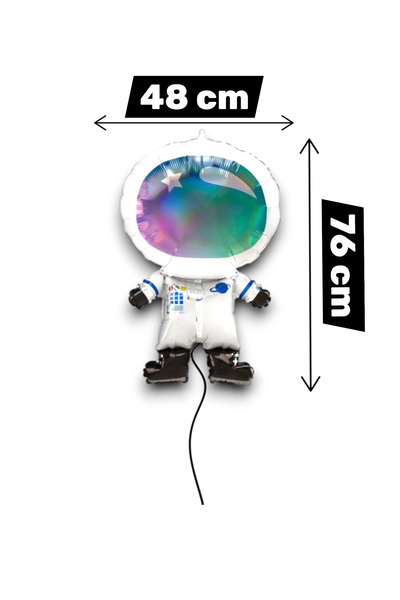 Evabrite Astronaut Foil Balloon Space Themed Birthday Balloon - Birthday Party Ornament