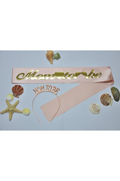 Larenya Mom To Be Kuşak Ve Taç Doğum Partisi & Anne Kuşağı Ve Tacı Baby Shower Set
