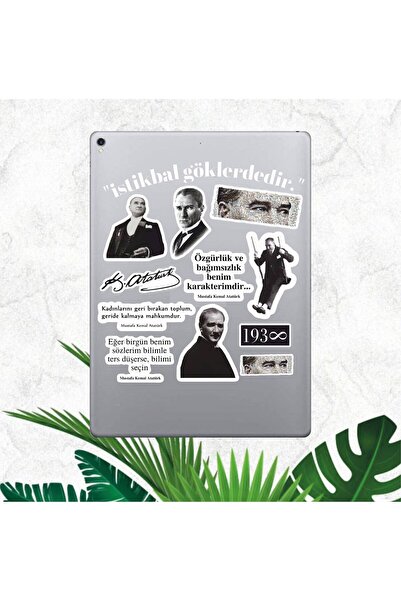 Hediyeni Al مجموعة ملصقات أتاتورك |   كمبيوتر محمول Ajanda دفتر ملاحظات هاتف ...