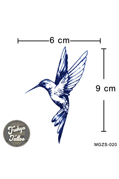 Trakya Tattoo 1 Ay Kalıcı Dövme Geçici Kuş Dövmesi MGZS-020