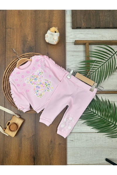 Kids Kingdom Cotton Sleeve Ruffle Detailed Baby Girl Set of 2