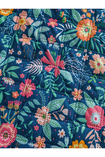 LC Waikiki Esvab Giyim'den Şık Tercihler | Çiçek Desenli Çift Kişilik Yatak Örtüsü 200x220 cm