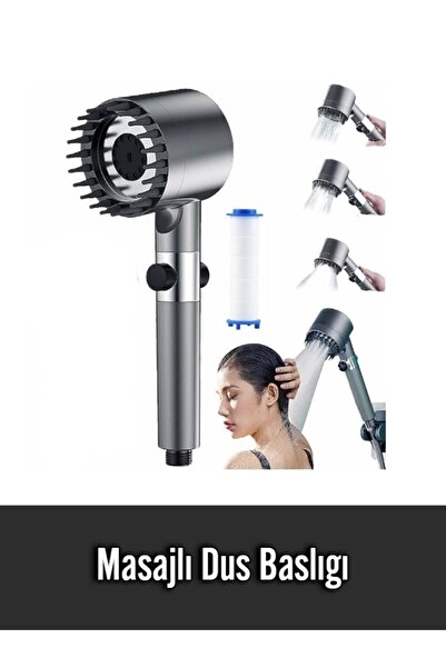 Genel Markalar Masajlı Çok Fonksiyonlu Ayarlanabilir Filtreli Arıtmalı Krom D...