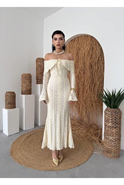 RİVASS Dantel Straplez Elbise