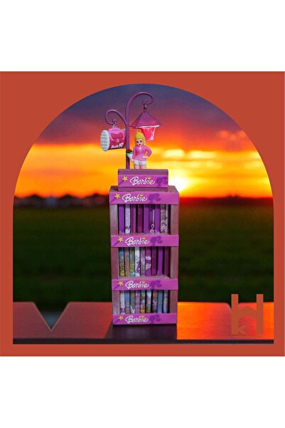 Hediye Kasabası MASAÜSTÜ DEKORATİF MİNİ KÜTÜPHANE VE GECE LAMBASI - BARBİE ( KİŞİSELLEŞTİRİLEBİLİR )