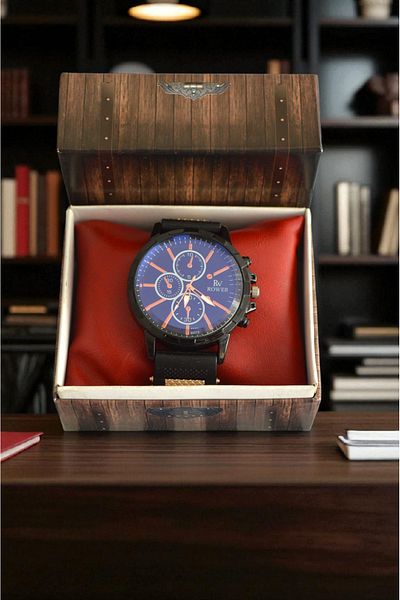 MERTCAN KNİFE Gift Male Wrist Watch with Silicone Cord Box