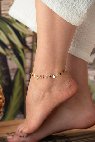 Silvano Jewelry 925 Ayar Gümüş Renkli Taşlı Şans Şahmaran