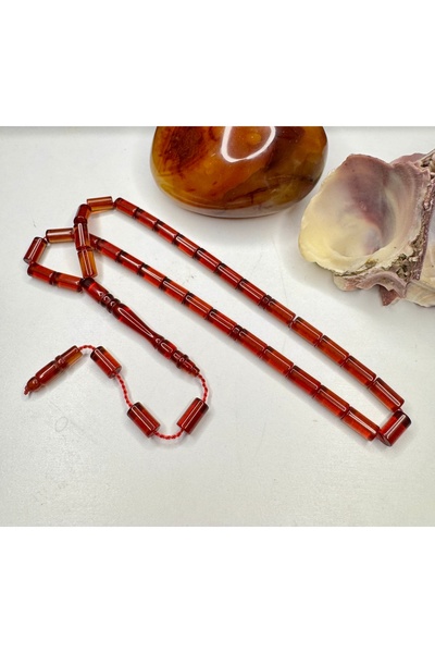 İskenderun Tesbihcilik Cutting Model of the Molten Color Has Started to Pick up Fire Amber Prayer Beads