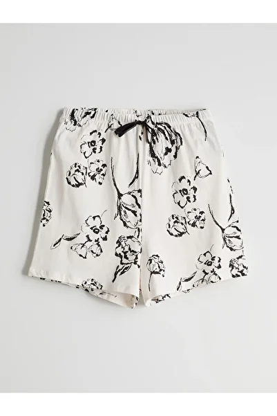 LC Waikiki Sparkling Selections from Shining Store |   Elastic Waist Printed Women's Shorts Pajama Bottoms