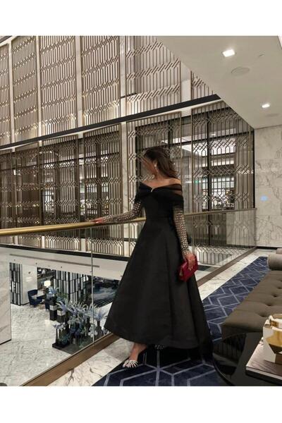 SHOK Original black Mikado dress for occasions
