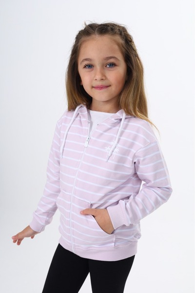 Toontoy Girl's Printed Cardigan