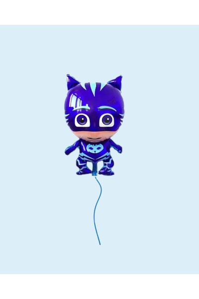 Evabrite Pijamaskeliler Cat Child Foil Balloon, Pijamaskeliler Flying Balloon - Birthday Ornament