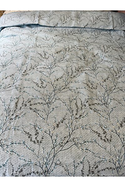 ŞENER HOME Sprout Pattern Printed 200X240 Cm. Double (Battal) Single Pike