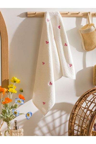 LC Waikiki Quality Parts from Celebi Store |   Embroidered Cotton Face Towel 50X80 cm