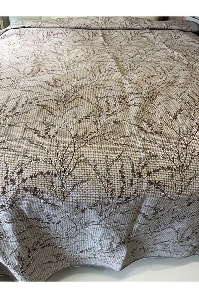 ŞENER HOME Sprout Pattern Printed 200X240 Cm. Double (Battal) Single Pike