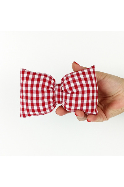 woodycord Large Size Gingham Bow Automatic Buckle with Filled Inside - Bow Buckle