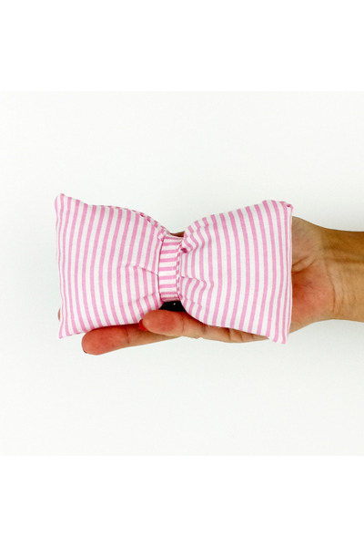 woodycord Large Size Striped Bow Automatic Buckle with Filled Inside - Bow Buckle