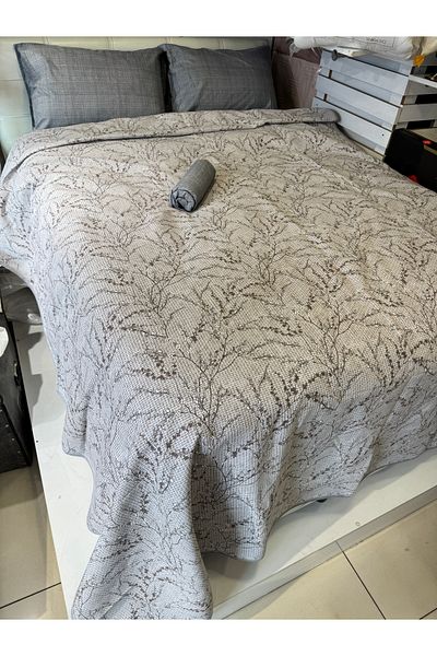 ŞENER HOME Sprout Patterned Sheet Elastic Single Pique Set