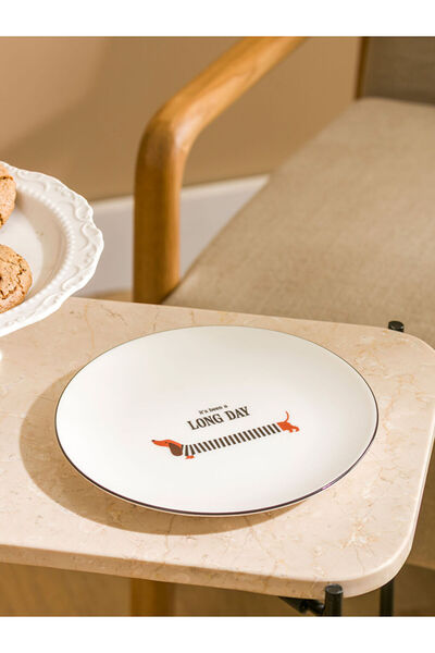 LC Waikiki Create Your Style from Uzg Store |   Printed Ceramic Cake Plate 19 cm